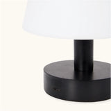 Teddy Black Wooden Rechargeable Table Lamp | Dimmable & Cordless with 3 Light Modes Tavellio