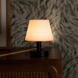 Teddy Black Wooden Rechargeable Table Lamp | Dimmable & Cordless with 3 Light Modes Tavellio