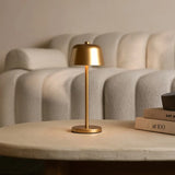 Anton Gold Rechargeable Table Lamp | Sleek & Cordless Lighting Tavellio