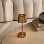 Ava Gold Rechargeable Table Lamp | Cordless, Dimmable & Stylish Tavellio