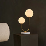 Giorgia Marble Lamp – Elegant Table Lamp with Frosted Glass Bulbs Tavellio