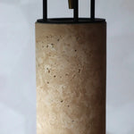 Nicolaas - Lamp made of travertine and metal Tavellio