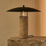 Nicolaas - Lamp made of travertine and metal Tavellio