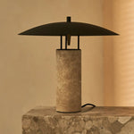 Nicolaas - Lamp made of travertine and metal Tavellio