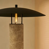 Nicolaas - Lamp made of travertine and metal Tavellio