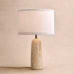 Charlotte Marble Lamp with Cotton Shade – Elegant Lighting for Your Home Tavellio