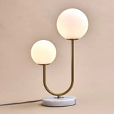 Giorgia Marble Lamp – Elegant Table Lamp with Frosted Glass Bulbs Tavellio