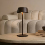 Hugo Mocha Brown Rechargeable Table Lamp - Stylish, Dimmable & Cordless Tavellio