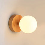 Richella Wooden & Glass Wall Light – Rechargeable & Cordless Tavellio