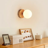 Richella Wooden & Glass Wall Light – Rechargeable & Cordless Tavellio