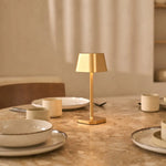 Ava Gold Rechargeable Table Lamp | Cordless, Dimmable & Stylish Tavellio