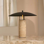 Nicolaas - Lamp made of travertine and metal Tavellio