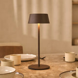 Hugo Mocha Brown Rechargeable Table Lamp - Stylish, Dimmable & Cordless Tavellio