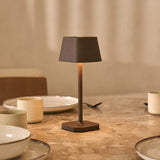 Ava Mocha Brown Rechargeable Table Lamp | Cordless & Dimmable Tavellio